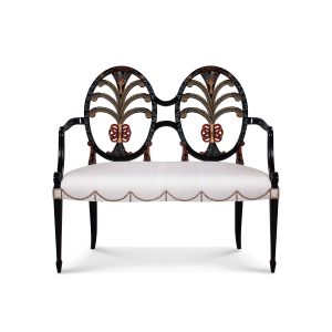 Two Seater Hepplewhite Oval Back